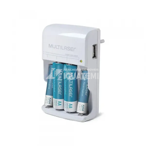 CARREGADOR DE PILHAS MULTILASER CB045 AA/AAA 2 PILHAS AA 2500 Mah 2 AA