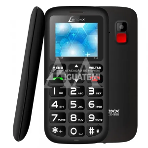 CELULAR LENOXX DUAL CX906 32MB 8G CAM 0.3 BOTOES SOS TELA 1.8 " PRET