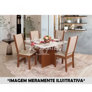 CJ MESA 4C SAO CARLOS LAISE QUADRADA 100X100 NATURALLE / OFF WHITE