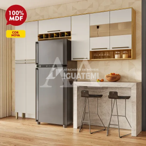 COZINHA RONIPA NAPOLI PRIME AMENDOA/OFF WHITE