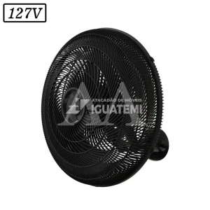 VENTILADOR VENTISOL NEW OSCILANTE PAREDE 50CM 3 PAS 127V PRETO