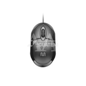 MOUSE MULTILASER  CLASSIC C/ FIO USB CABO 12OCM 3 BOTOES MO300 PRETO