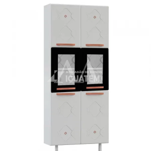 PANELEIRO TELASUL DUPLO 2P C/V NEW MIRAGE BRANCO / PRETO 815312-02