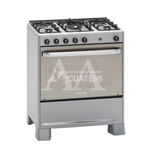 FOGAO 5B SUGGAR PISO SELECT MESA INOX PRATA