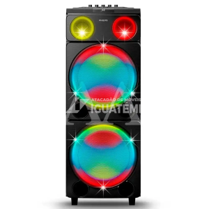 CAIXA DE SOM PHILIPS AMPLIFICADORA TAX5509 PARTY SPEAKER C/FM 2400 WAT