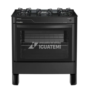 FOGAO 5B ESMALTEC AGATA GLASS PRETO