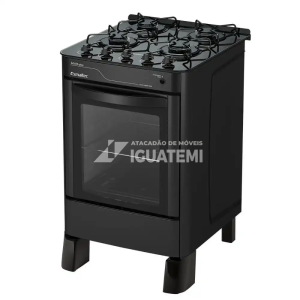 FOGAO 4B ESMALTEC AGATA GLASS PRETO