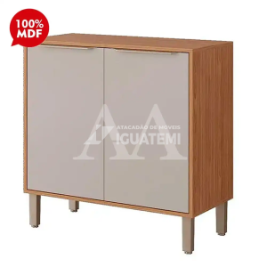 BALCAO MGM 2P DIVINA ESPLENDIDA CELESTE AUREA 80CM FREIJO/OFF WHITE