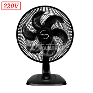 VENTILADOR MALLORY TURBO FRESH 2 EM 1 40CM 6 PAS 3 VEL 220V PRETO