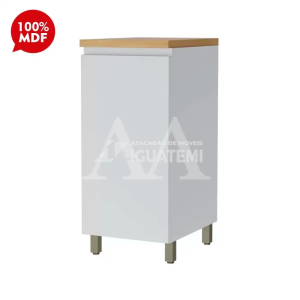 BALCAO NESHER 1P ABRIR RAINHA 40CM BRANCO/NATURE 500861