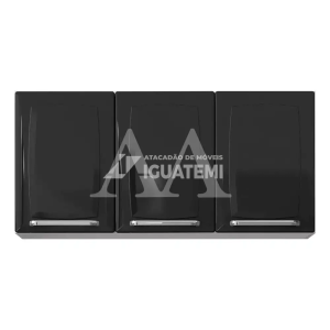 ARMARIO ITATIAIA 3P. ABRIR LUCE IP3 105 PRETO 1051