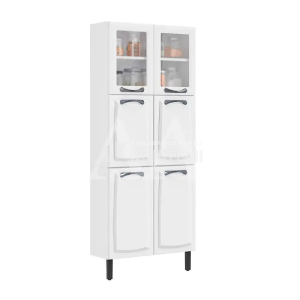 PANELEIRO ITATIAIA 6P. 2 C/ VIDRO NEW PREMIUM 80CM BRANCO 1882