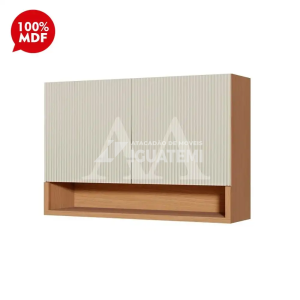 ARMARIO NESHER 2P ABRIR SIMONE MENDES 120CM CARVALHO/GREIGE 500960