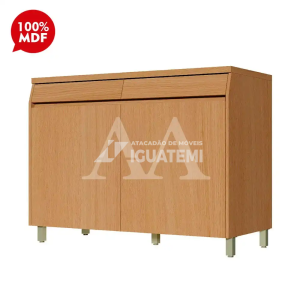 BALCAO NESHER 2P 2G SIMONE MENDES 120CM CARVALHO 500963