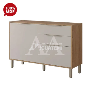 BALCAO MGM 2P 2G DIVINA ESPLENDIDA 120CM CINAMOMO/OFF WHITE