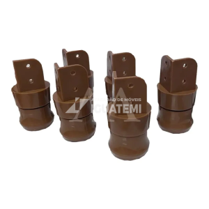 KIT TCIL PES C/6 PLASTICO C/ REGULAGEM CARAMELO