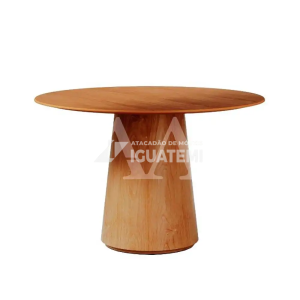 MESA IMCAL ZARA 1.35 TAMPO LAMINADO REDONDA CINAMOMO