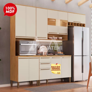 COZINHA RONIPA NAPOLI PRIME TORRE QUENTE AMENDOA/OFF WHITE