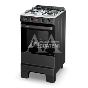 FOGAO 4B ESMALTEC IDEAL POP 4120 PRETO