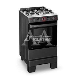 FOGAO 4B ESMALTEC IDEAL SUPER 4121 PRETO