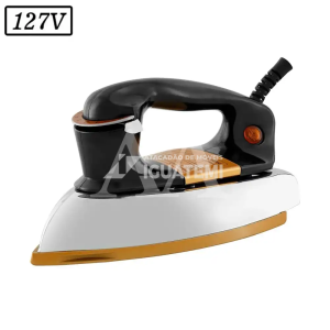 FERRO DE PASSAR PHILCO PFE01P SECO 127V PRETO/DOURADO