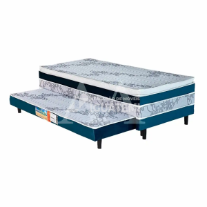 CAMA BOX D28 88X188X53 BELLABAHIA MARAU C/AUXILIAR C/PILLOW