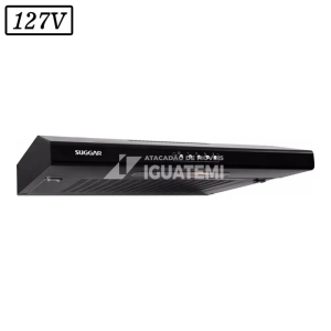 DEPURADOR AR SUGGAR SLIM 60CM 3 VEL 127V PRETO