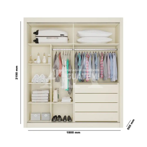 ROUPEIRO 2P CORRER 4G EUROPA LUGANO C/ ESPELHO OFF WHITE