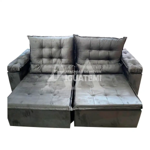 ESTOFADO RG VENEZA RETRATIL 2.20 CINZA INCA 10