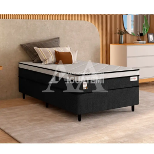 CJ BASE BOX/COLCHAO D26 88X188X72 PLUMATEX SMARTFLEX BLACK