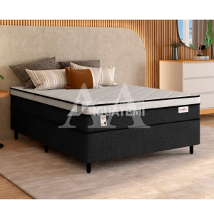 CJ BASE BOX/COLCHAO D26 138X188X72 PLUMATEX SMARTFLEX BLACK