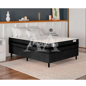 CJ BASE BOX/COLCHAO D70 138X188X67 PLUMATEX SMARTILHEUS BLACK