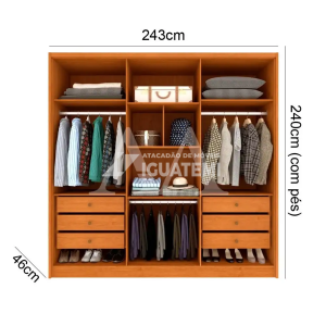 ROUPEIRO 6P. ABRIR 6G TCIL FORTUNA C/ PES CINAMOMO / OFF WHITE