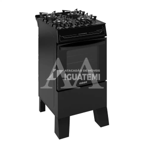 FOGAO 4B ITATIAIA ELECTRA GLASS PLUS AUTOMATICO PRETO