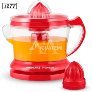 ESPREMEDOR DE FRUTAS MONDIAL PREMIUM E-23 127V  VERMELHO