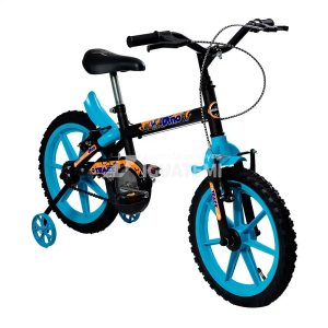 BICICLETA TK3 TRACK DINO ARO 16 INFANTIL S/MARCHA PRETA/AZUL