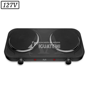 FOGAO 2B ELETRICO MULTILASER EASY COOK CE154 DUO 127V PRETO