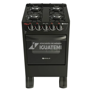 FOGAO 4B BRASLAR NEW TOP GLASS 2024 BLACK