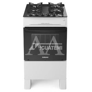 FOGAO 4B ITATIAIA ELECTRA GLASS NEW AUTOMATICO BRANCO