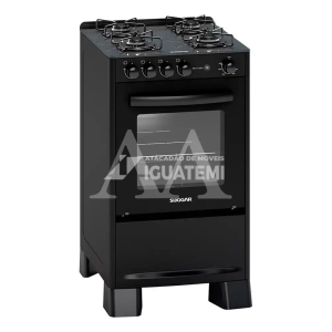 FOGAO 4B SUGGAR PISO NEO COOK MESA VIDRO PRETO