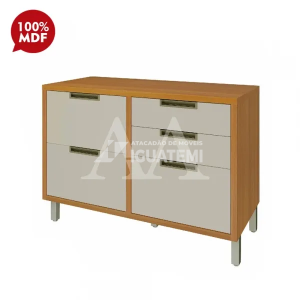 BALCAO NESHER 1P 4G IMPERATRIZ 120CM FREIJO/OFF WHITE 500365