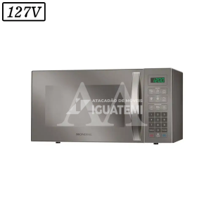 FORNO MICROONDAS MONDIAL MO0234E 34L 127V PRATA COBRE ESPELHADO