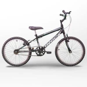 BICICLETA TK3 TRACK COMETA ARO 20 S/MARCHA PRETO/BRANCO