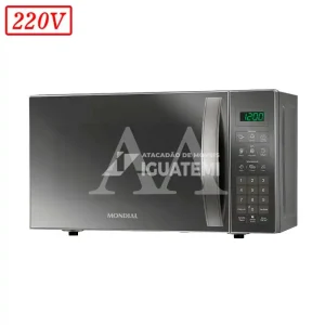 FORNO MICROONDAS MONDIAL MO0121E 21L 220V PRATA COBRE ESPELHADO