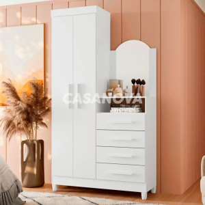 COMODA 4G 2P. ABRIR C/ ESPELHO ALBATROZ CAPRI QUADRIFLEX