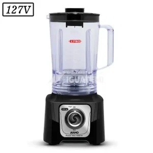 LIQUIDIFICADOR ARNO POWER MAX COMFORT LN65 1400W 15 VEL 127V PRETO