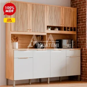 KIT 8P 2G RONIPA CONCORD AMENDOA/OFF WHITE