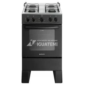 FOGAO 4B ATLAS MILAO PRETO