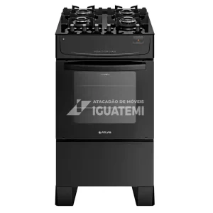 FOGAO 4B ATLAS MONACO TOP GLASS PRETO