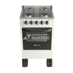 FOGAO 4B BRASLAR PISO NEW SIRIUS PLUS AUTOMATICO BRANCO